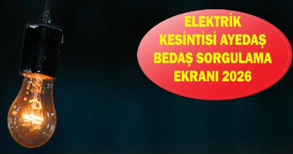 AYEDAŞ BEDAŞ elektrik kesintisi 30 Mart