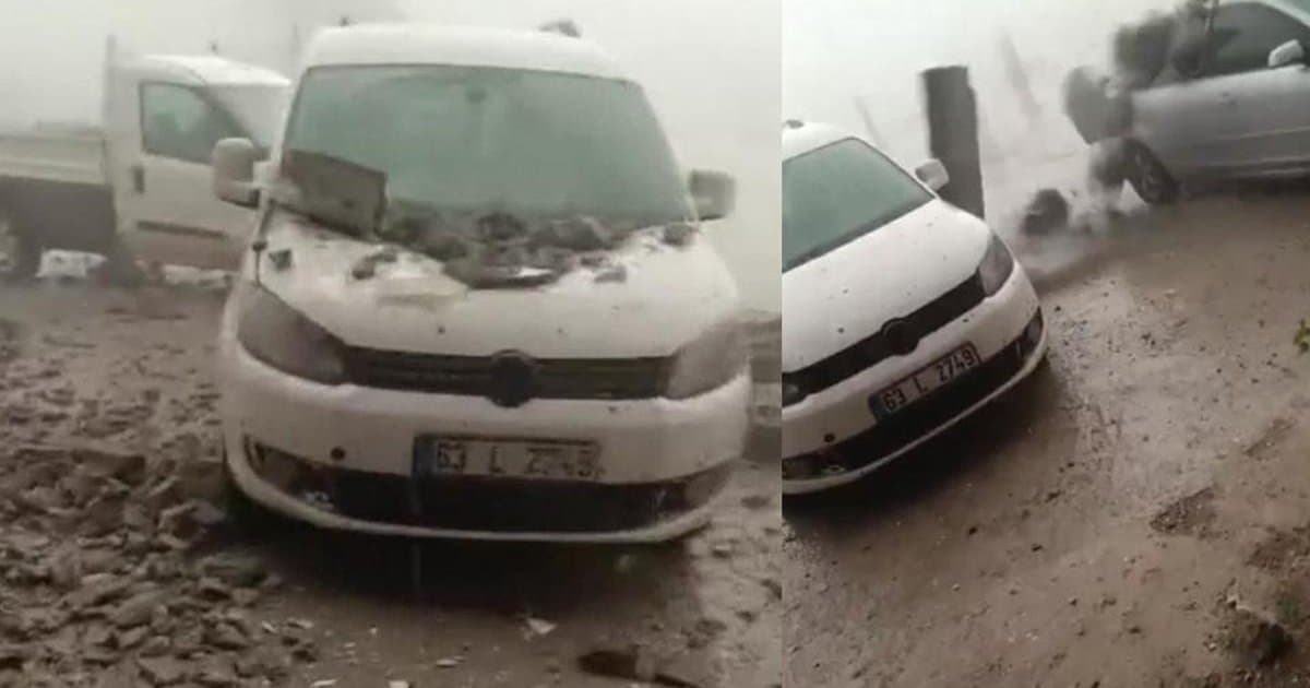 Fırtına Şanlıurfa Birecik'i vurdu, hayat durdu
