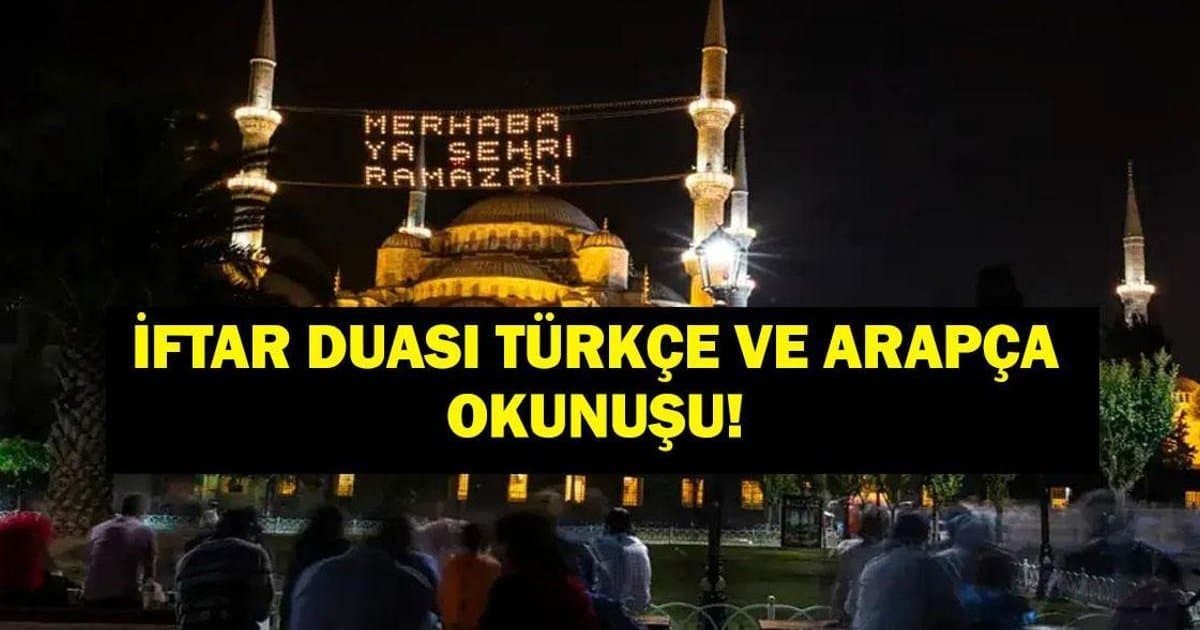 Ramazan'da İftar Duası: Türkçe ve Arapça Okunuşu