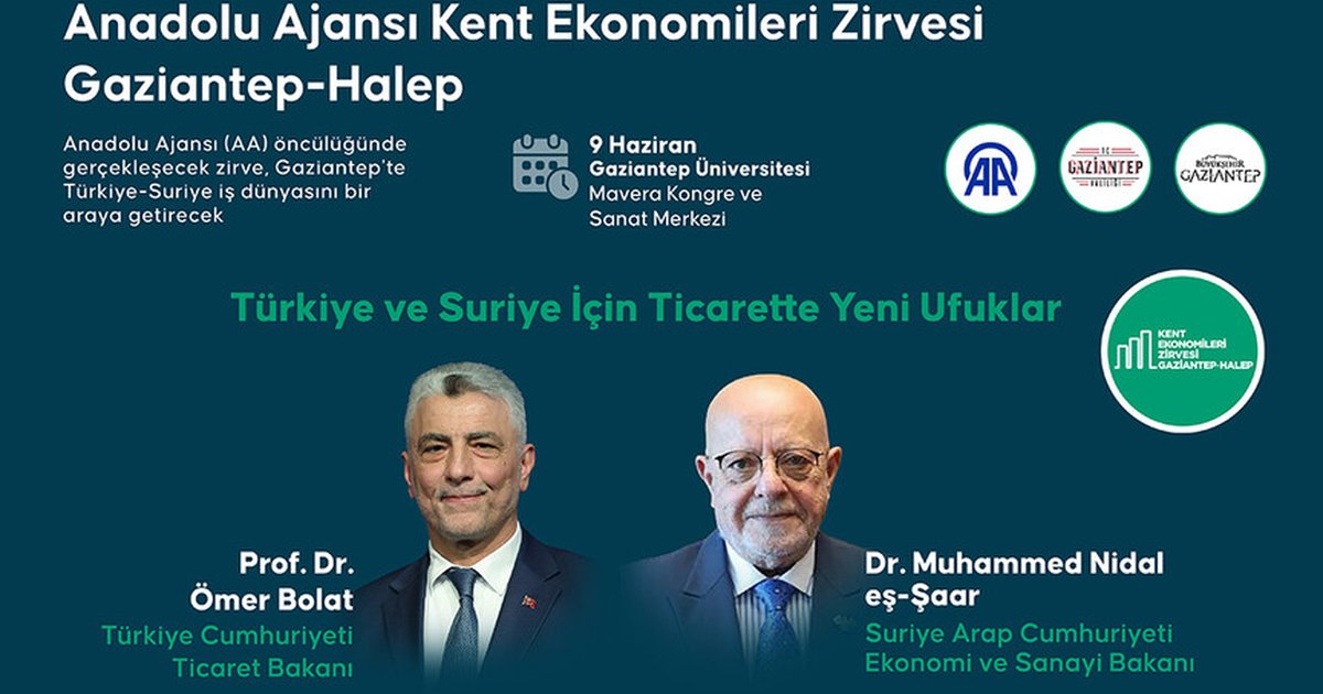 Türk ve Suriyeli Bakanlar Ticari İlişkileri Değerlendirecek