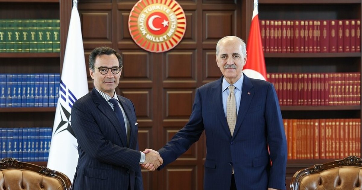 TBMM Başkanı Kurtulmuş, NATO PA Başkanı Perestrello ile görüştü