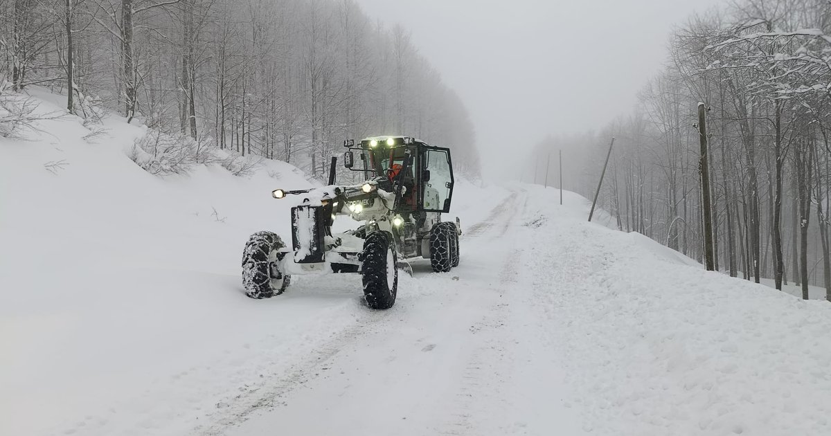 Ordu'da kar engeli: Eğitime ara verildi