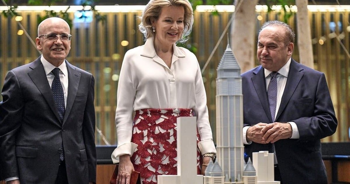 Belçika Kraliçesi Mathilde, TCMB İstanbul Finans Merkezi'ni ziyaret etti