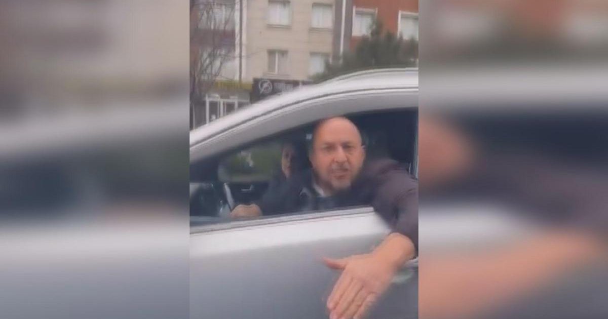 Trafik kavgasında korku dolu anlar