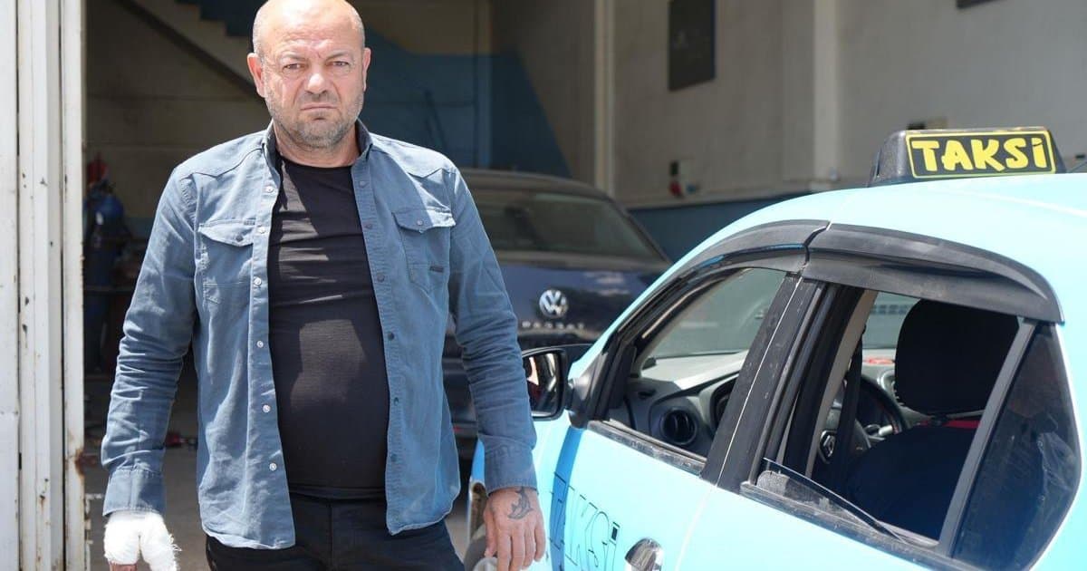 Taksi şoförünün kahramanlığı: Silahlı saldırıyı engelledi