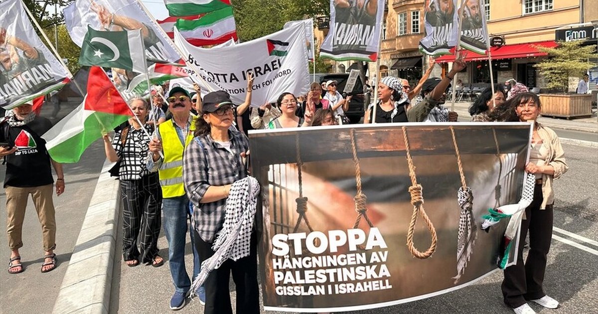 İsveç'te İsrail saldırısına karşı protesto gösterisi