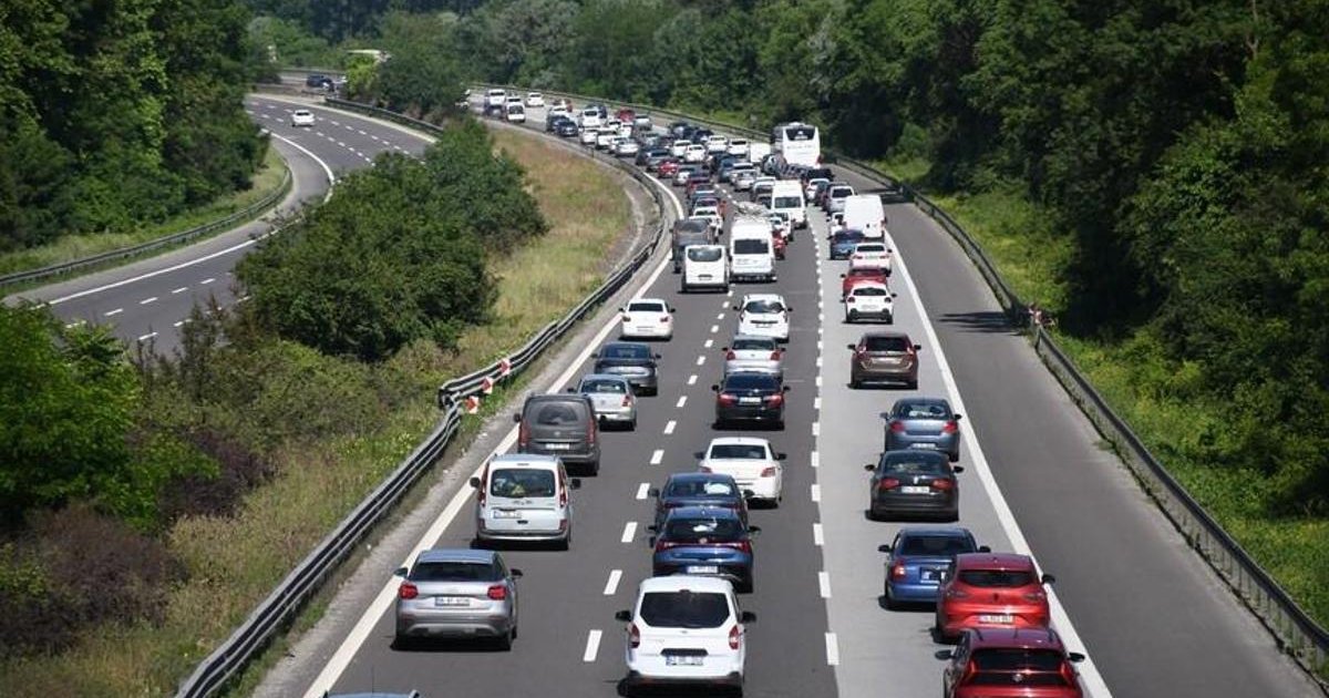 Anadolu Otoyolu'nda 1 Günlük Yol Çalışması