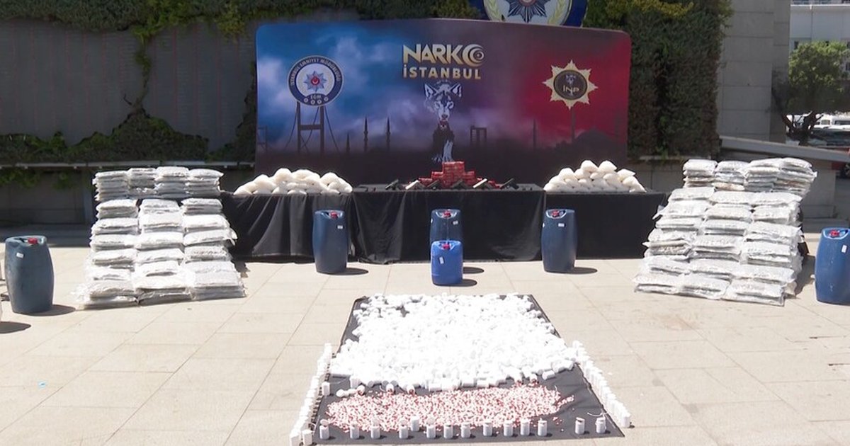 İstanbul'da büyük uyuşturucu operasyonu: 1 ton 285 kg ele geçirildi