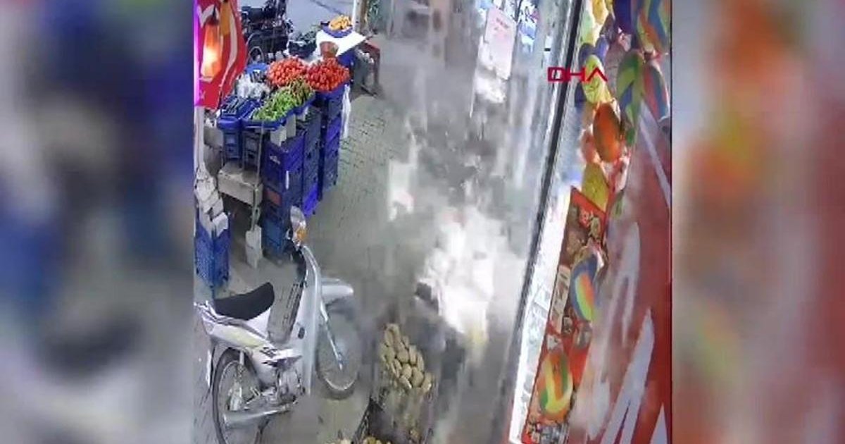 Sirke şişesi sıcağın etkisiyle patladı