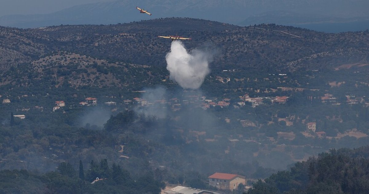 Yunanistan'da orman yangını: 2 ölü