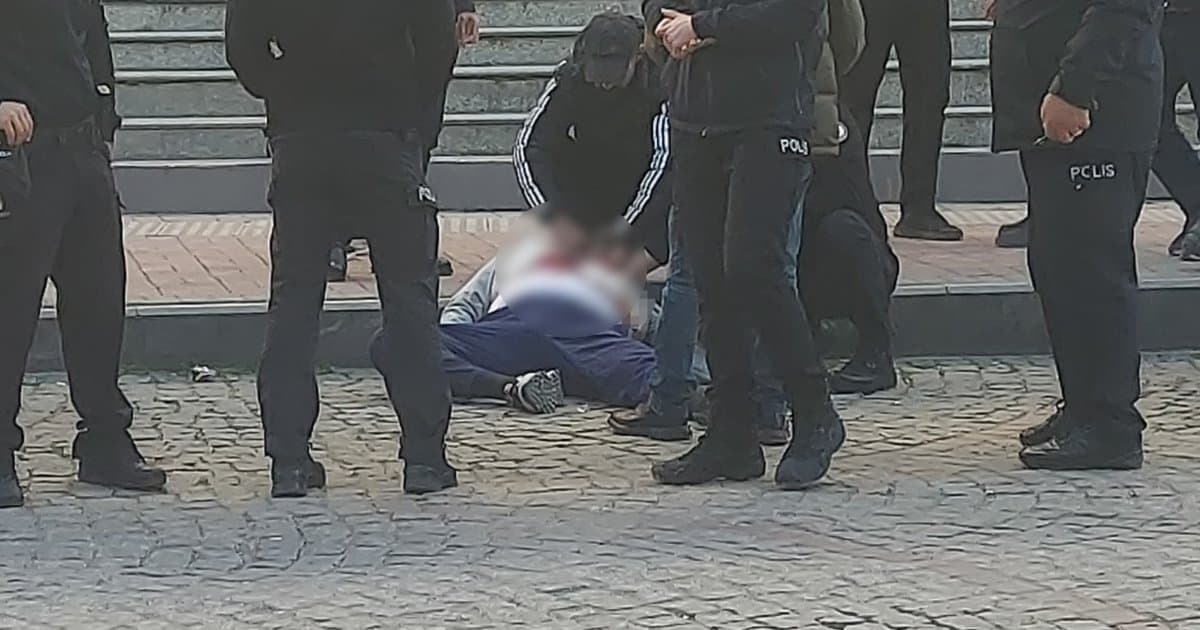 Tahliye edilen tacizci adliye önünde bıçaklandı