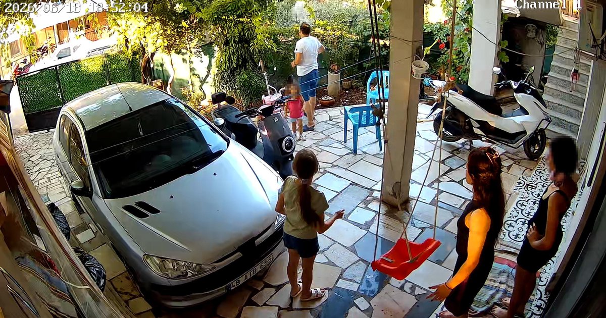 Bahçe kapısı ses cinayeti kamerada