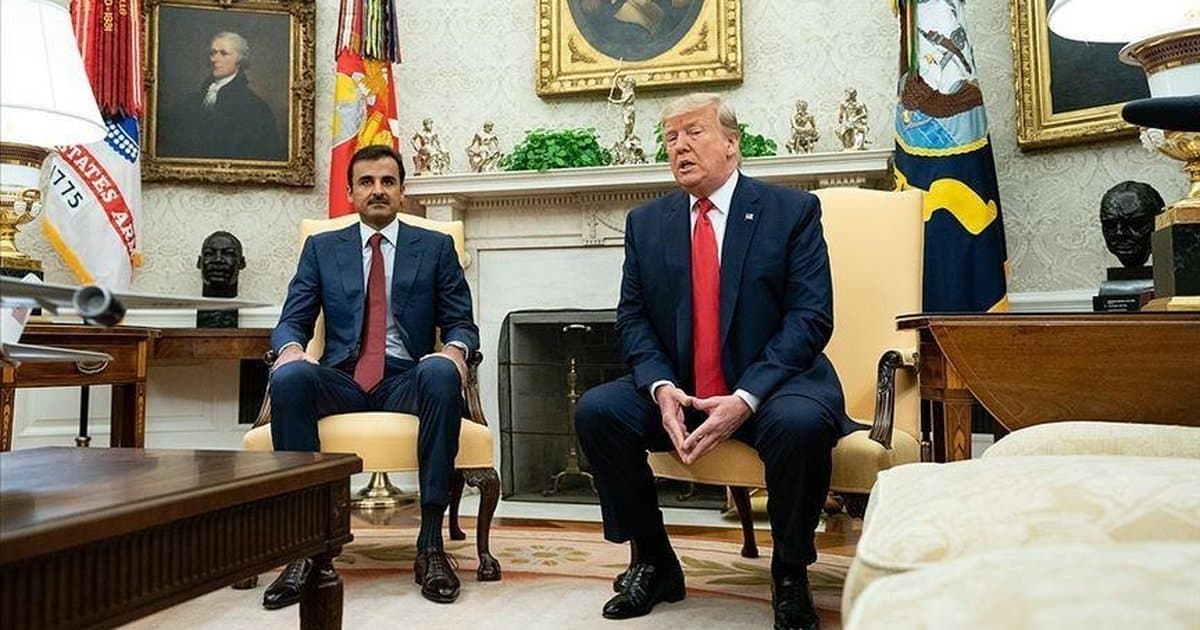 Katar Emiri ile ABD Başkanı Trump Görüşmesi