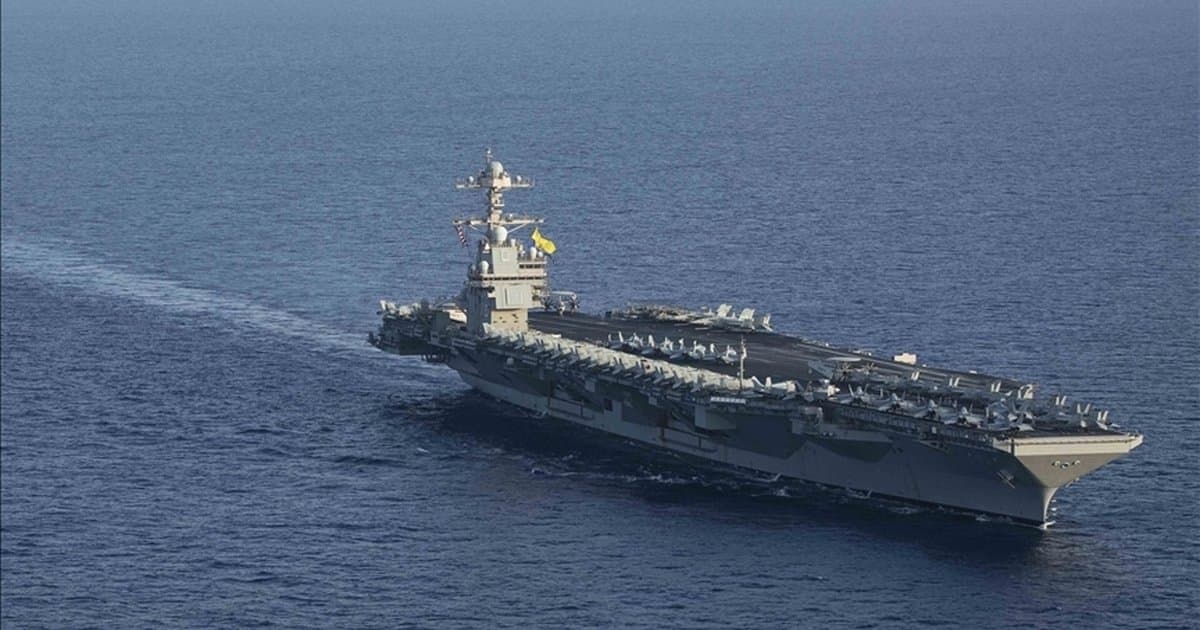 ABD uçak gemisi USS Gerald R. Ford Girit'ten ayrıldı