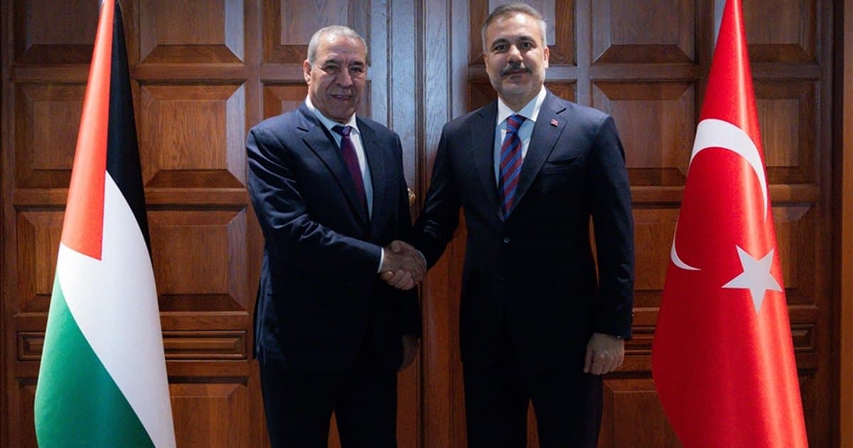 Dışişleri Bakanı Fidan, Filistin Devlet Başkan Yardımcısı ile görüştü