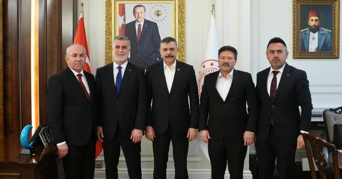 İçişleri Bakanı Çiftçi, TŞOF heyetini kabul etti