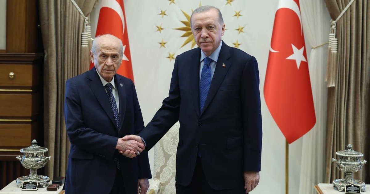 Erdoğan ve Bahçeli Beştepe'de görüşüyor