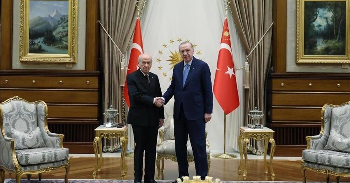 Cumhurbaşkanı Erdoğan, Bahçeli ile görüşüyor