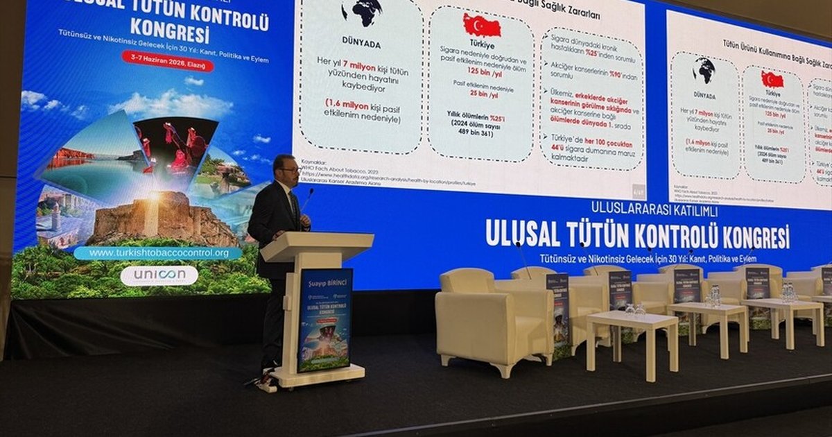 Elazığ'da Ulusal Tütün Kontrolü Kongresi devam ediyor