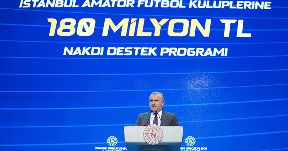 Gençlik ve Spor Bakanlığı amatör futbola 180 milyon lira destek