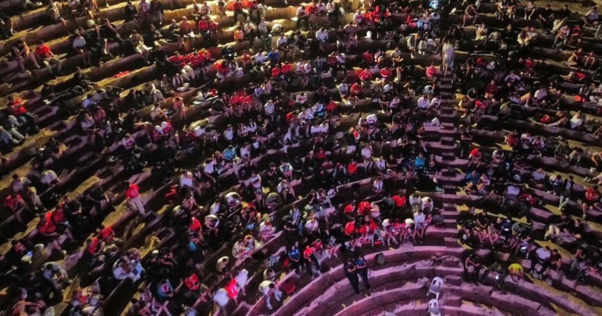 Kaş'ta Antiphellos Antik Tiyatrosu'nda milli maç heyecanı