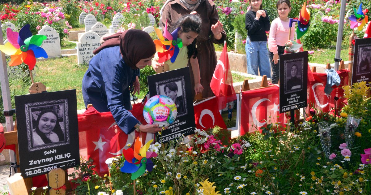Kahramanmaraş okul saldırısında aileler mezarlıkta buluştu