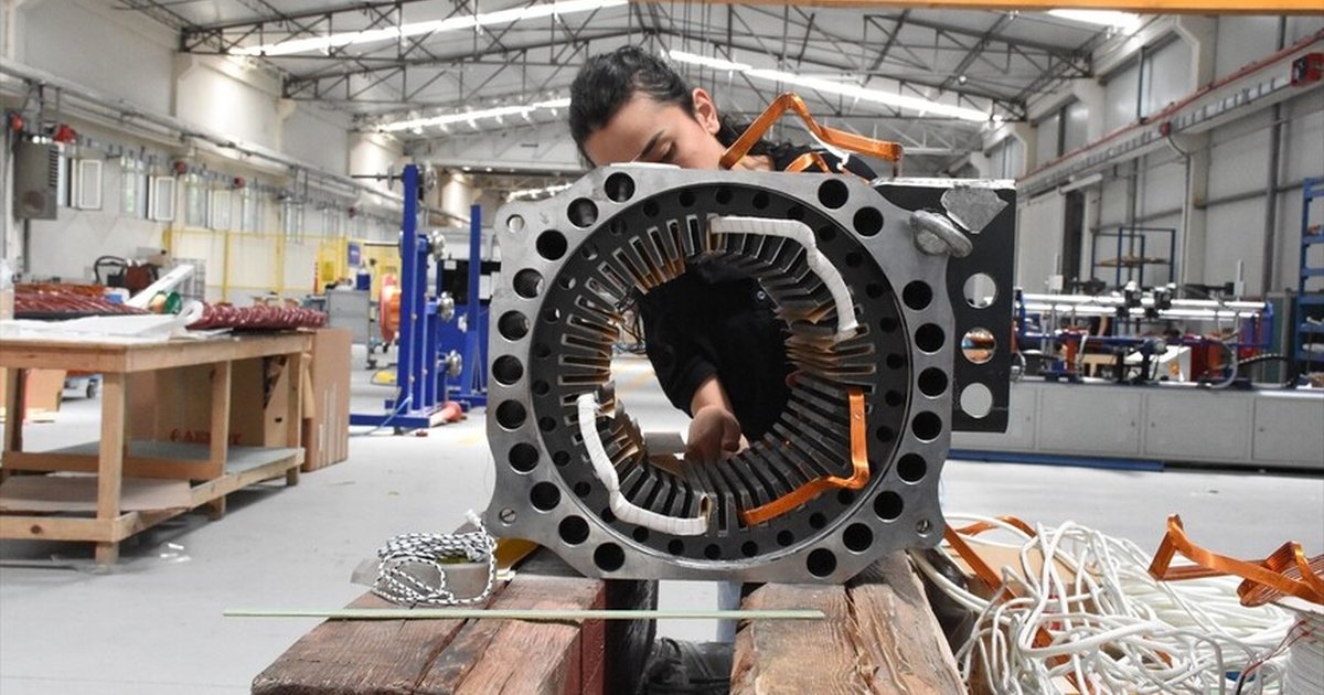 Aksaray'da üretilen rüzgar türbinleri motorları Çin'e ihraç ediliyor