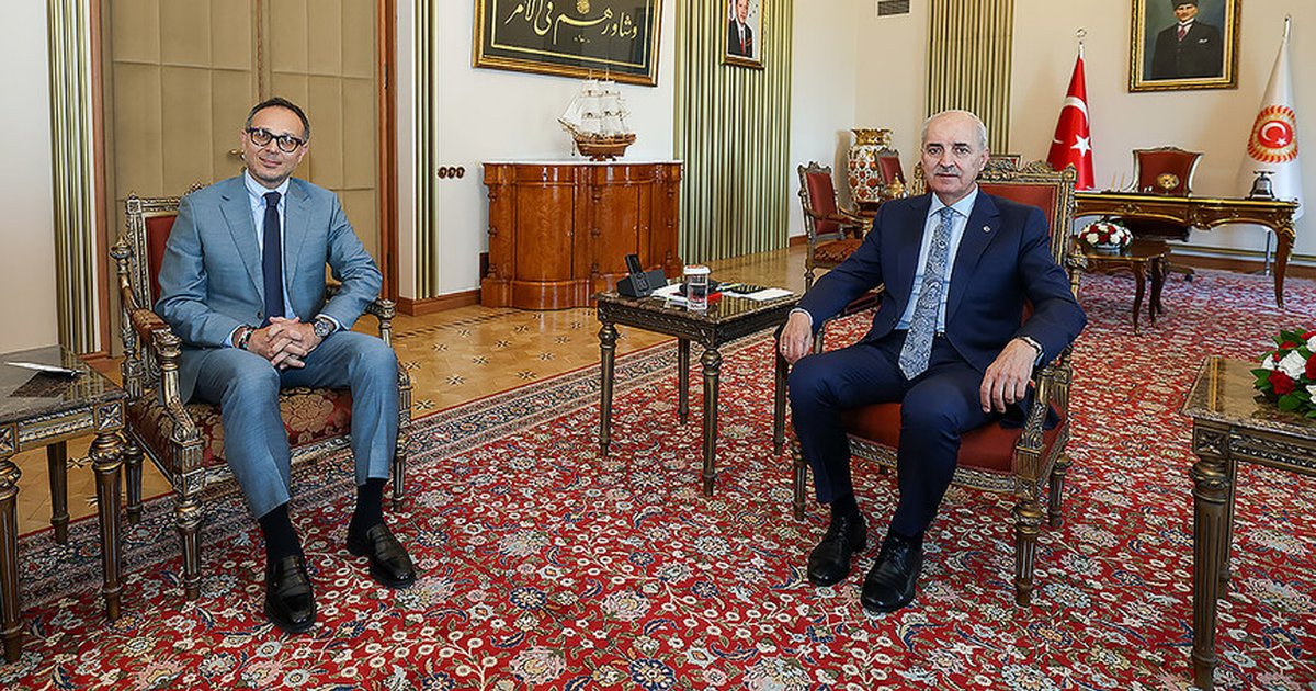 TBMM Başkanı Kurtulmuş, TÜRKPA Genel Sekreteri Hasan'ı kabul etti