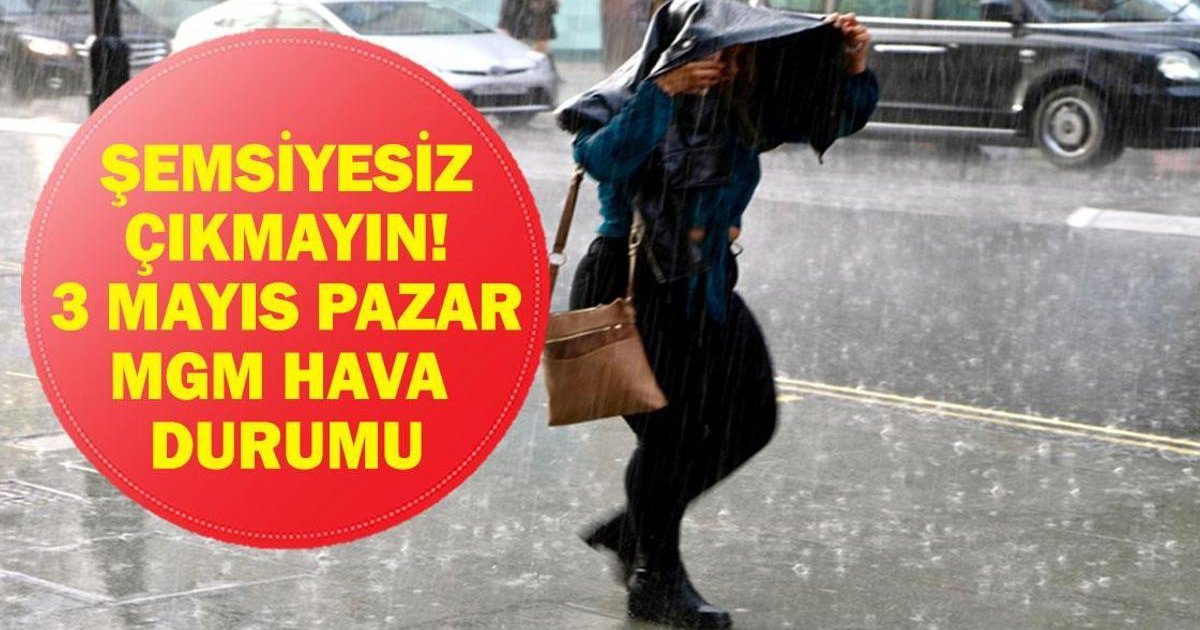 3 Mayıs 2026 Hava Durumu: Yağış Uyarısı!
