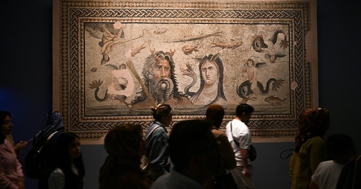 Zeugma Mozaik Müzesi'nde bayram yoğunluğu