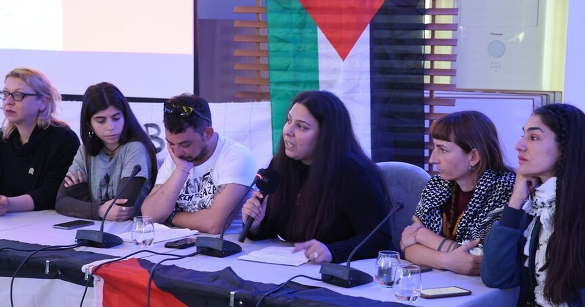 Küresel Sumud Filosu Yunanistan'da basın toplantısı düzenledi