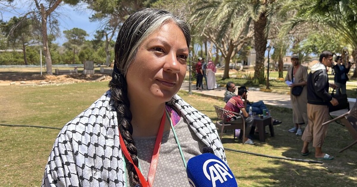 ABD'li aktivist Cheryl Dean Sumud Kara Konvoyu'na katıldı