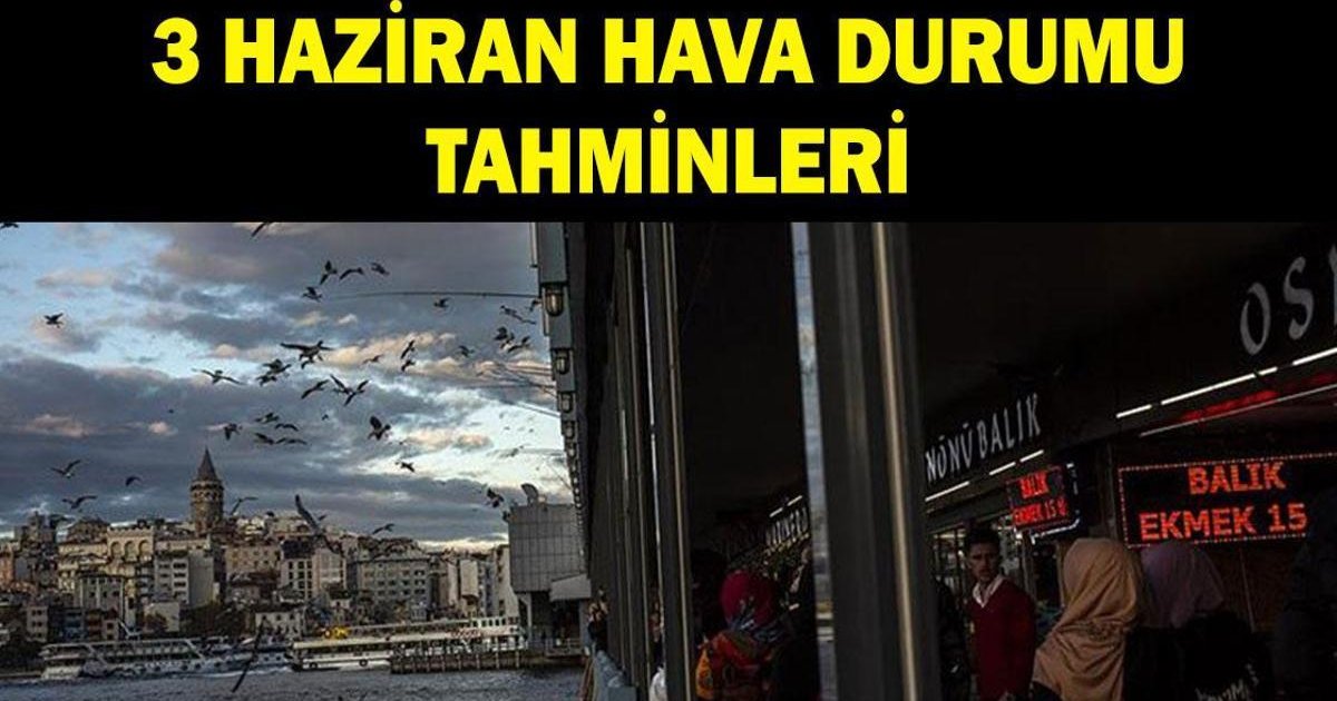 3 Haziran Hava Durumu: 4 İl İçin Sarı Kodlu Uyarı