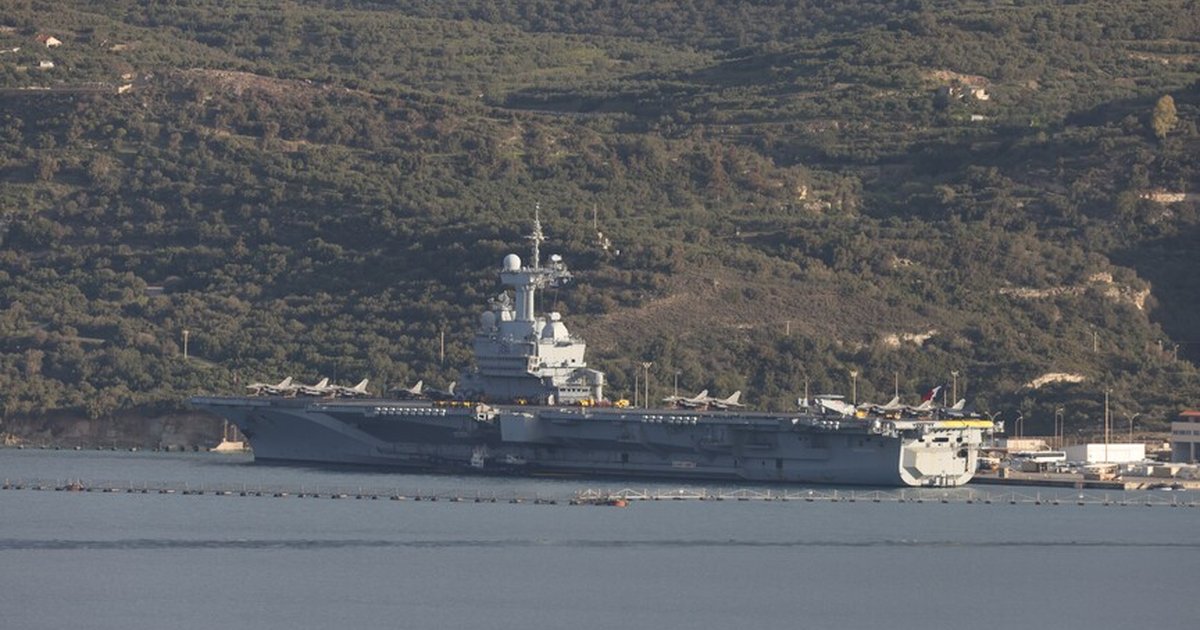 Fransız savaş gemisi Charles de Gaulle Fransa'ya dönüyor