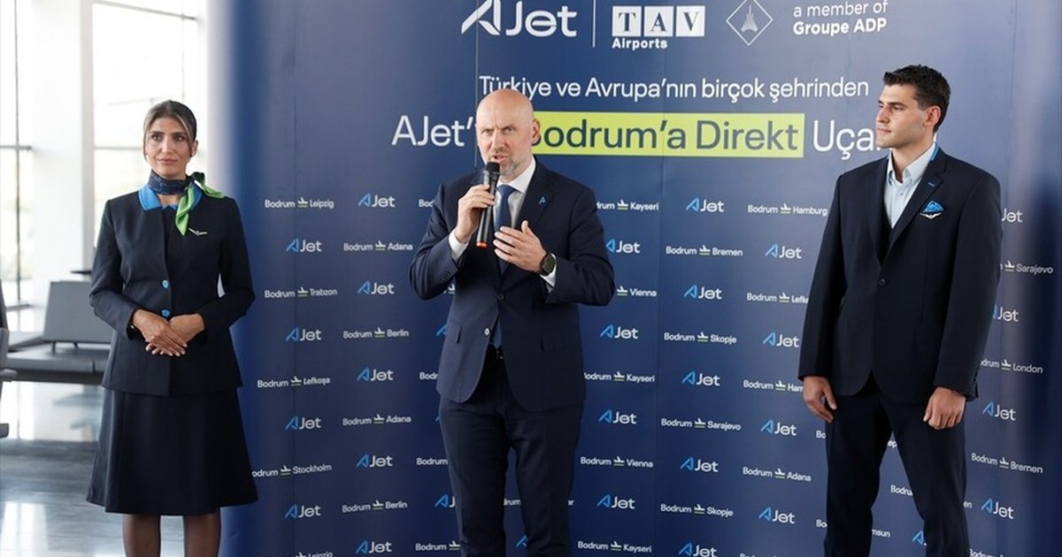 AJet Milas-Bodrum'dan Avrupa'ya direkt uçuşlara başladı