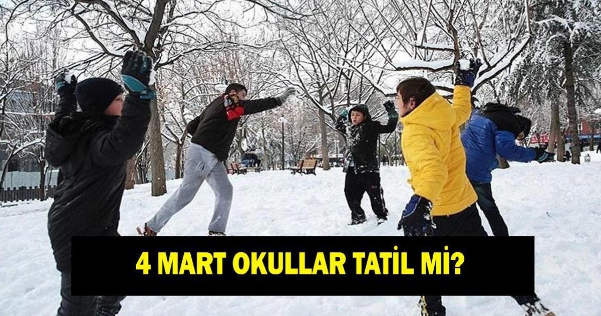 4 Mart Çarşamba günü okullar tatil mi? Valiliklerden açıklama bekleniyor