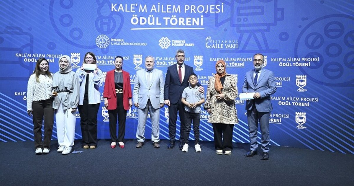 Kale'm Ailem Projesi'nde dereceye giren öğrenciler ödüllendirildi