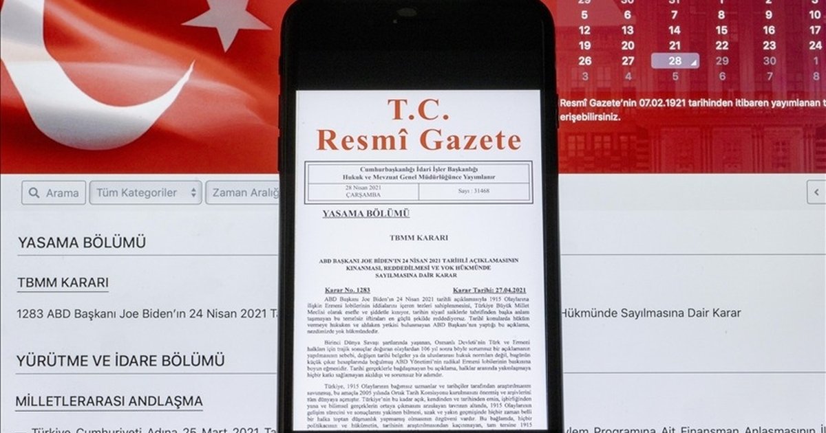 Resmi Gazete'de 13 Nisan 2026 tarihli kararlar yayımlandı