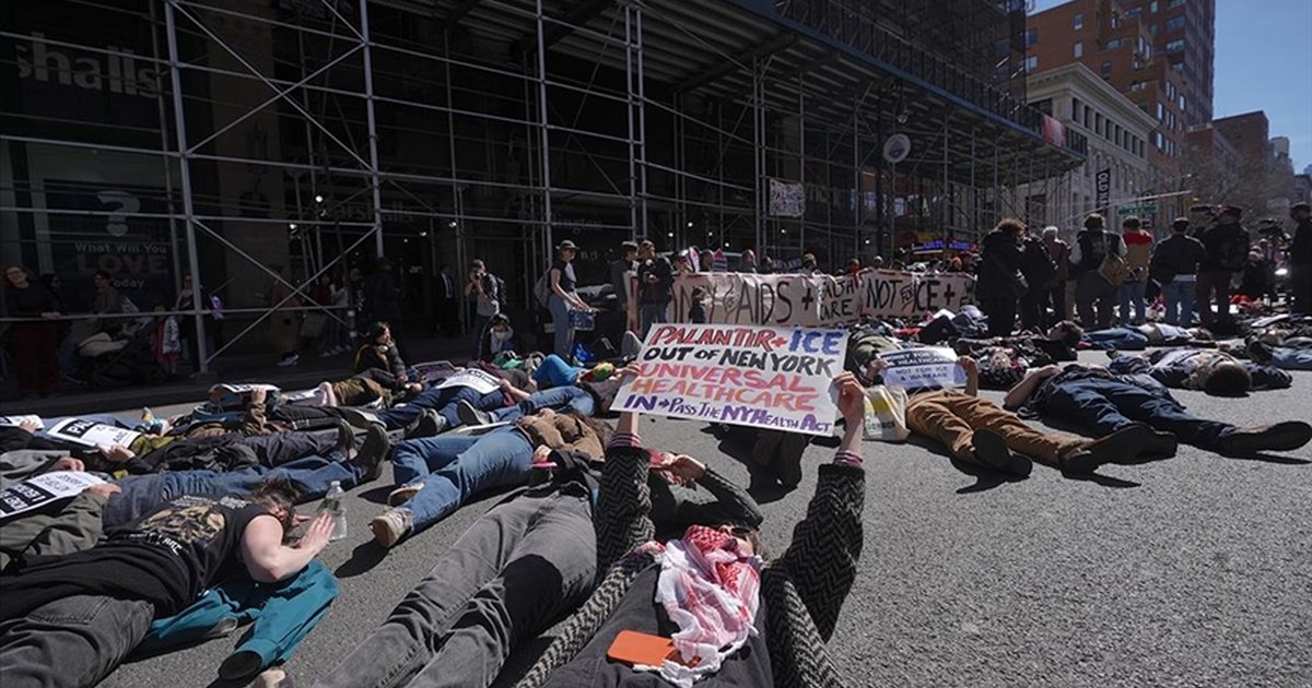 ABD'de Palantir şirketi protesto edildi