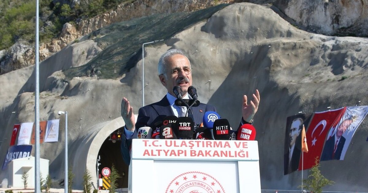 Uraloğlu, Kırkdilim Tünellerinin Açılışında Konuştu