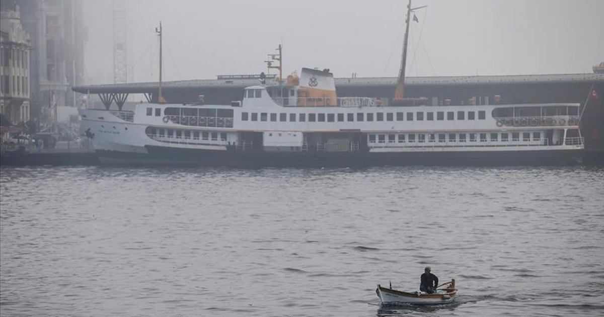 İstanbul'da deniz ulaşımına hava engeli