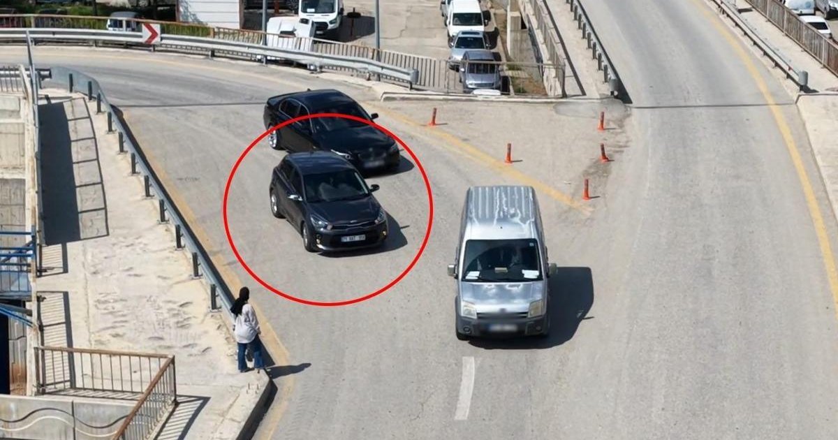 Polisten kaçtı, 82 bin liralık ceza dronla görüntülendi
