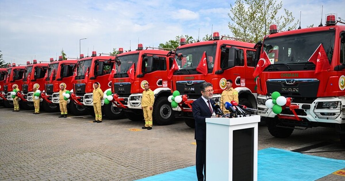 Orman yangınlarıyla mücadelede yeni araçlar görev yerlerine uğurlandı