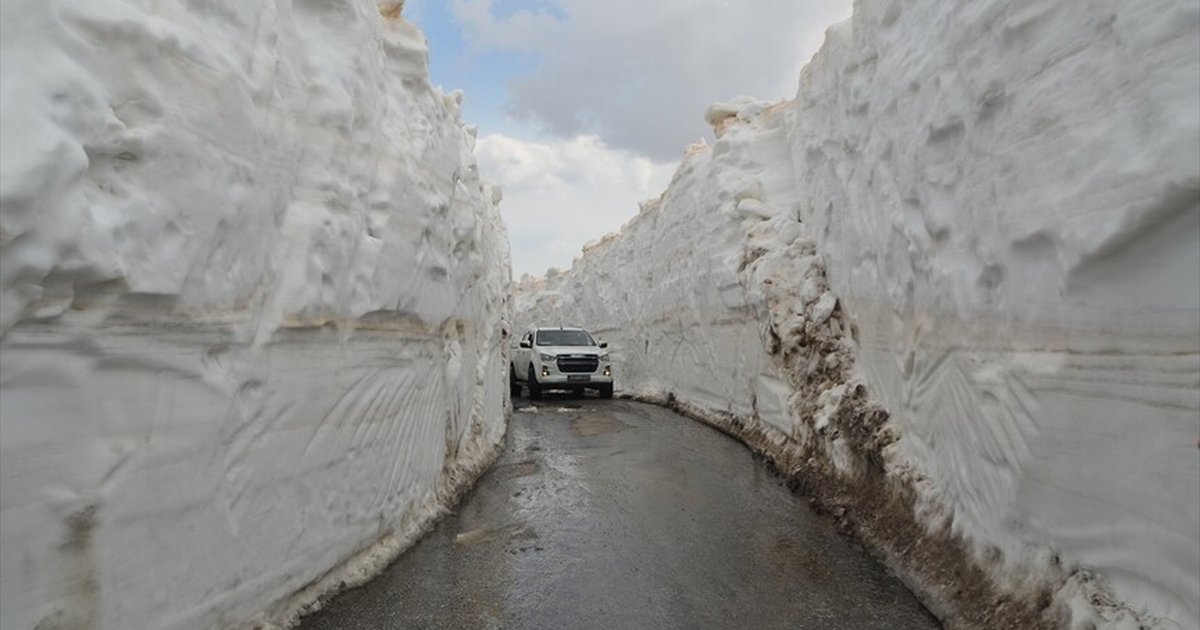 Muş'ta kar nedeniyle kapalı olan yol ulaşıma açıldı