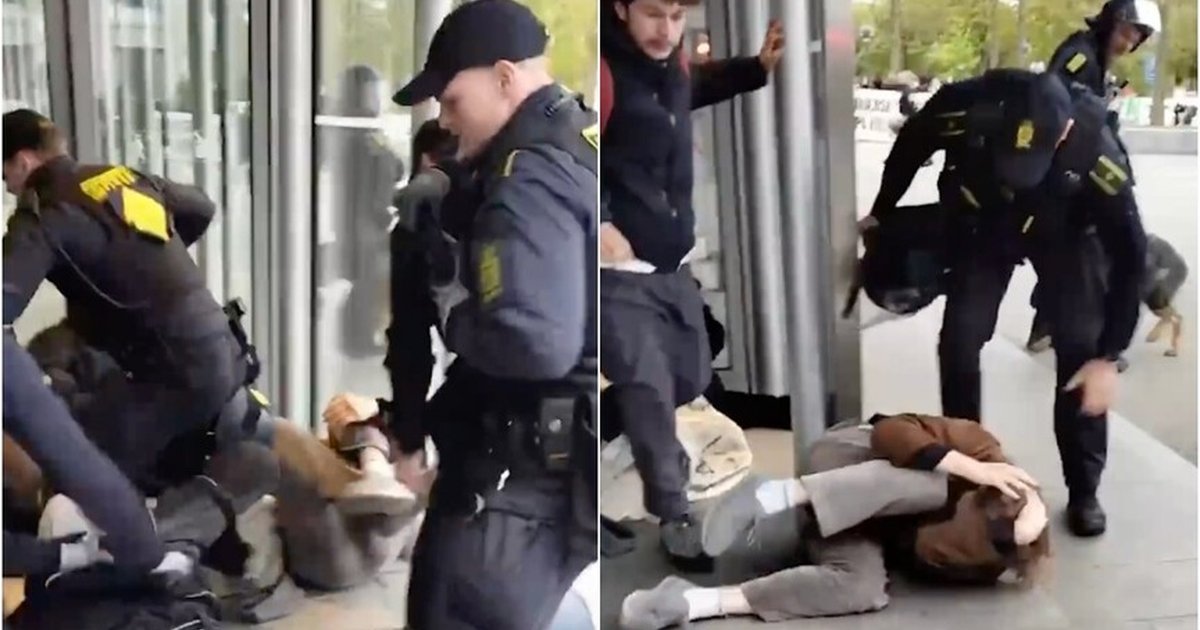 Danimarka'da İsrail'e silah taşıyan şirkete protesto