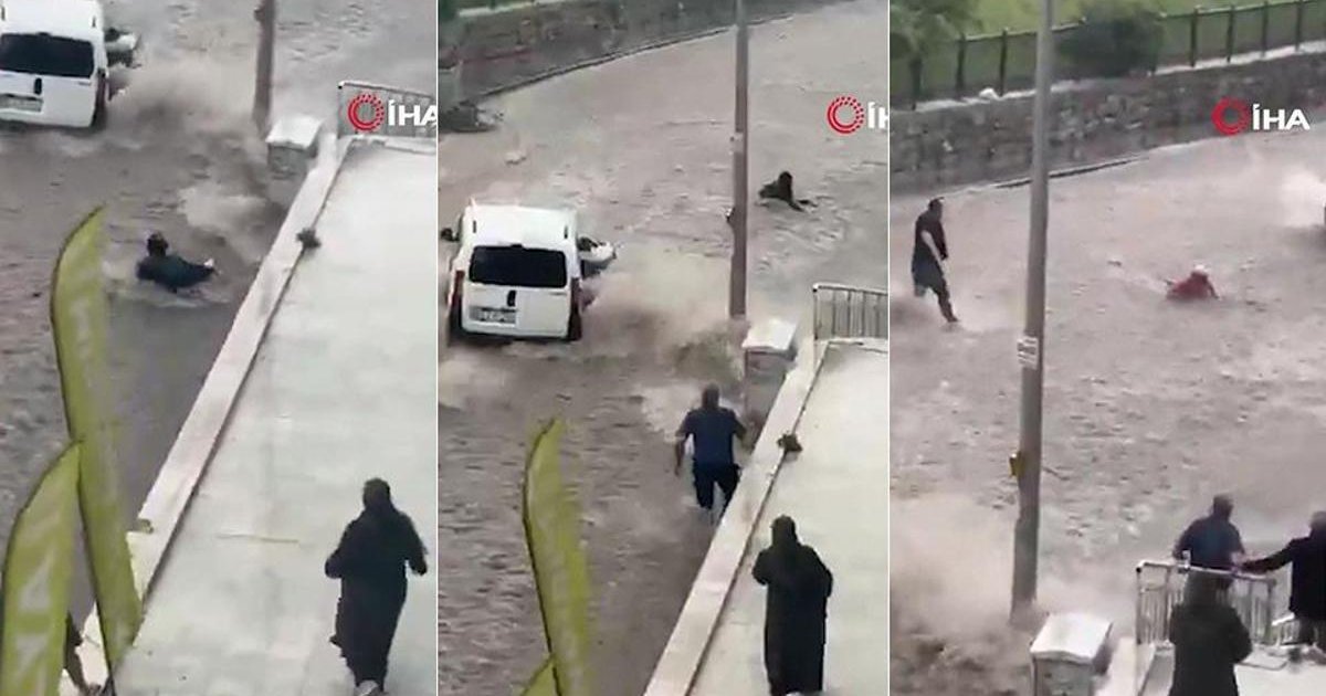 Ankara'da sağanak yağış sele neden oldu