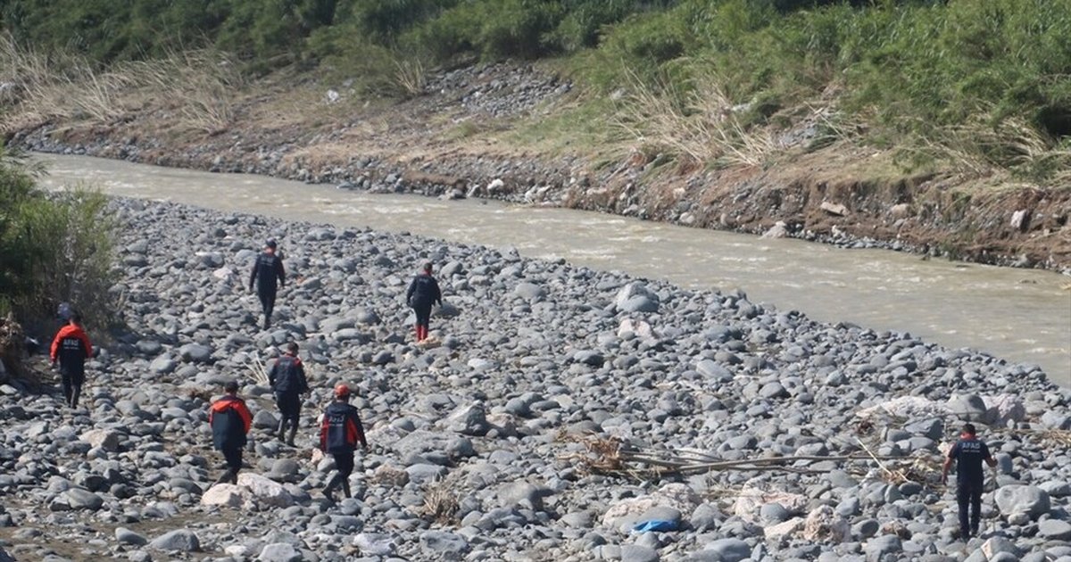 Hatay'da selde kaybolan genci arama çalışmaları devam ediyor