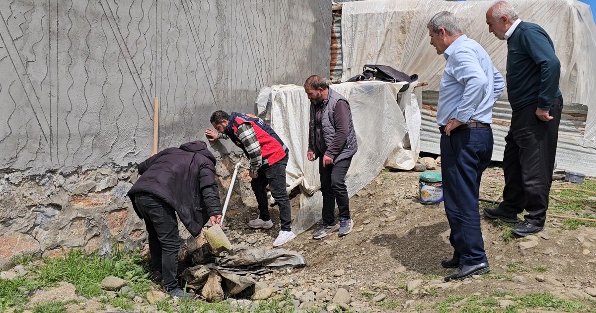 3 metrelik yılan mahalleyi korkuttu, belediye ekipleri harekete geçti