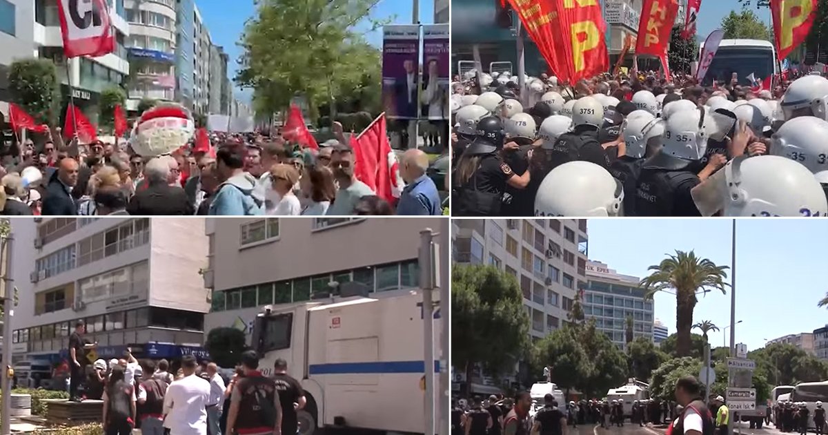 Özgür Özel'in İzmir mitinginde gerginlik yaşandı