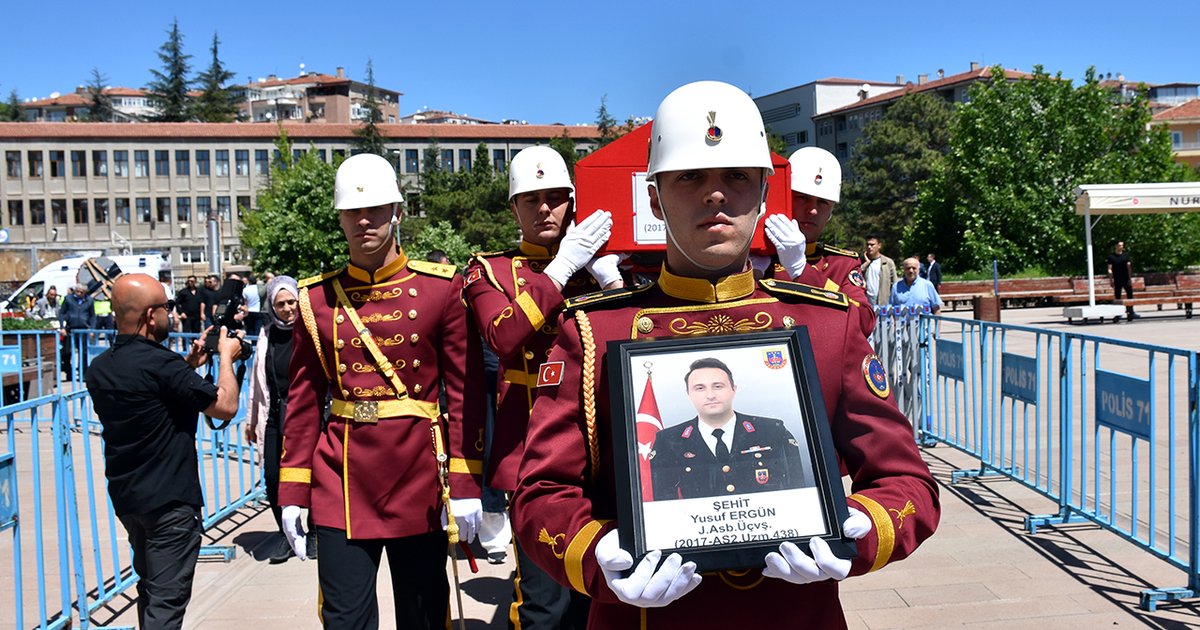 Şehit Jandarma Astsubay Uğurlandı